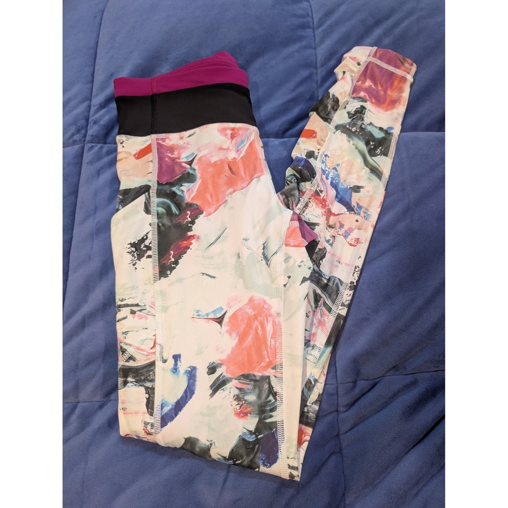 Lululemon Speed Tight III 4 Pigment Wave Multi Regal Plum